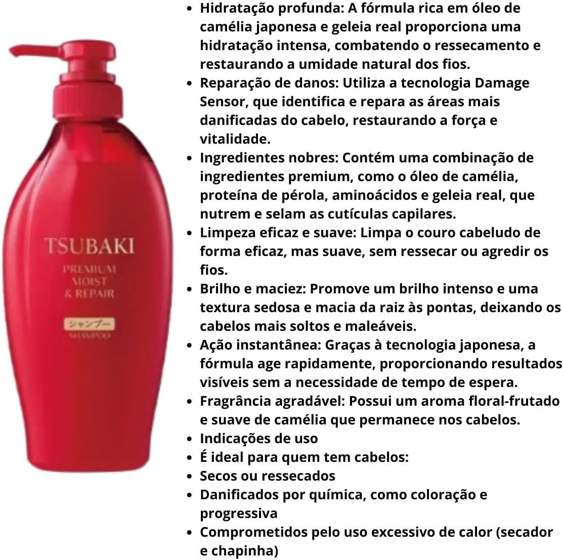 TSUBAKI Premium Moist & Repair Shampoo 450Ml image number 2