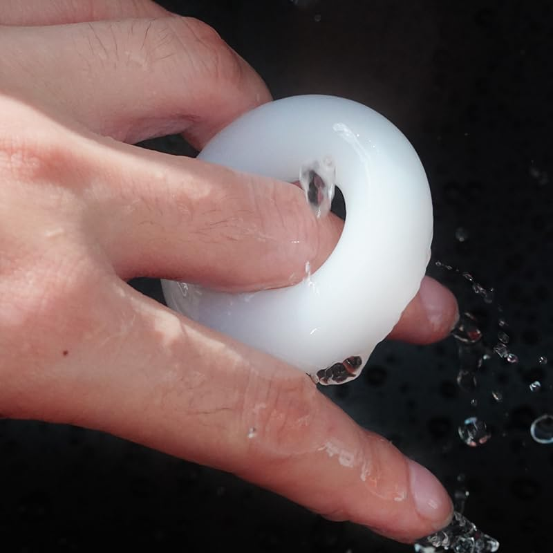 Silicone Rings for Men and Women, Waterproof, Suitable for Shower, Bath, Swimming, Games, Time Delay Lock Shackle image number 3