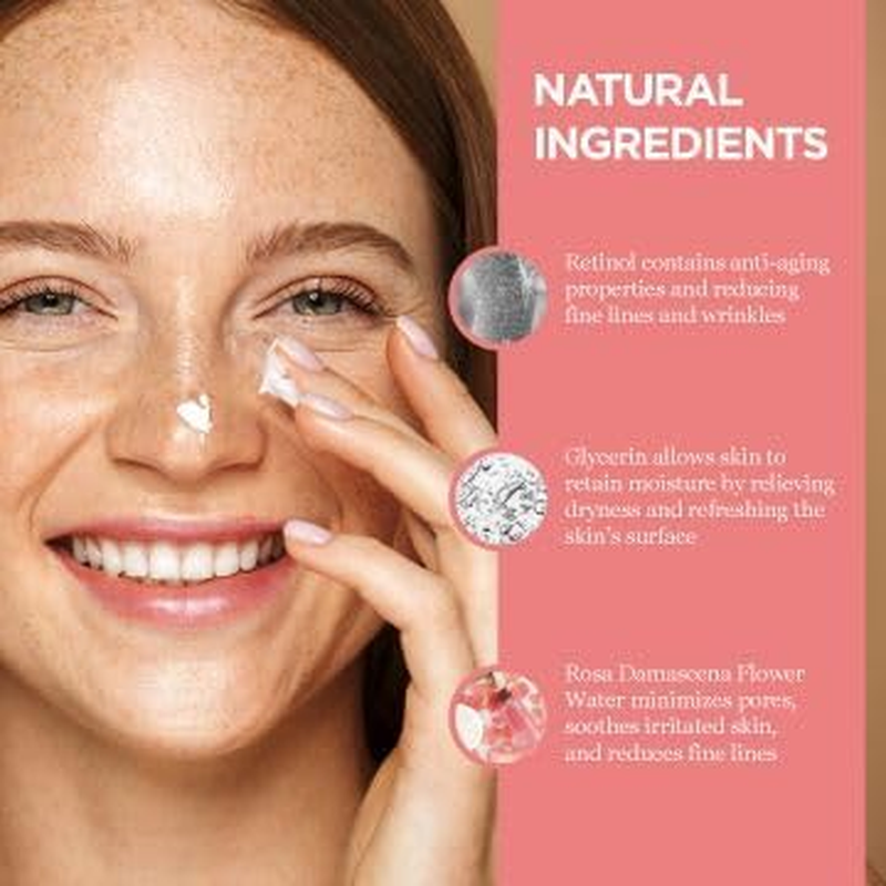 Purifect Anti-Aging Vitamin a Moisturizing Cream with Retinol, Anti-Aging and anti Wrinkle Face Cream, Retinol Cream Strengthens and Firms Skin, Suitable for All Skin Types 50Ml