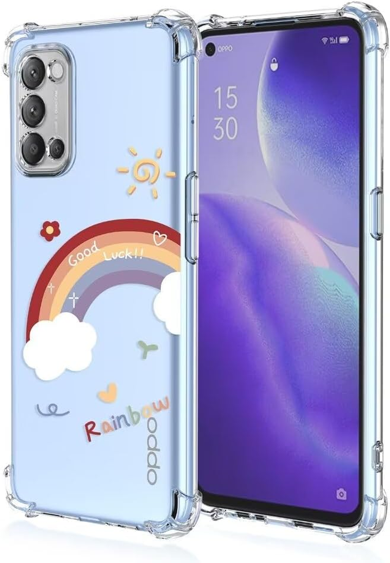 ATISIJIE Silicone Case for Oppo A52 with Shockproof Protective Corners, Thin Soft Protective Case, Flexible TPU Scratch-Resistant Case Cover-A04