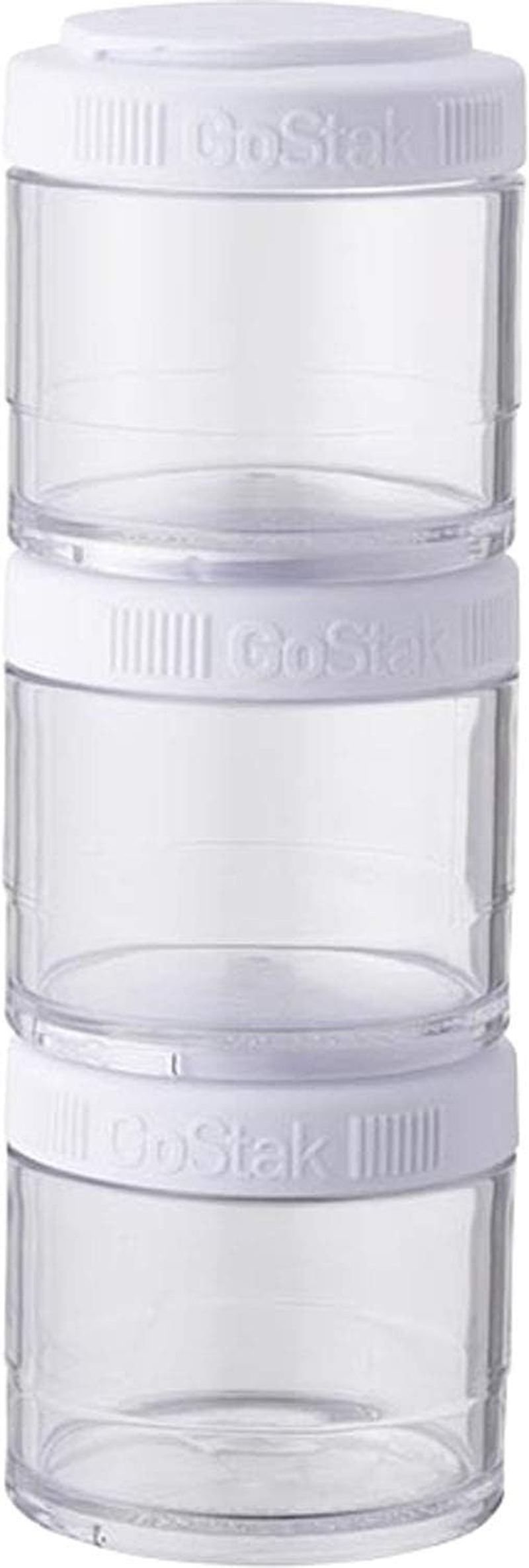 Blender Bottle Gostak Twist N' Lock Storage Jars, Black, 150 Cc, Pack of 2
