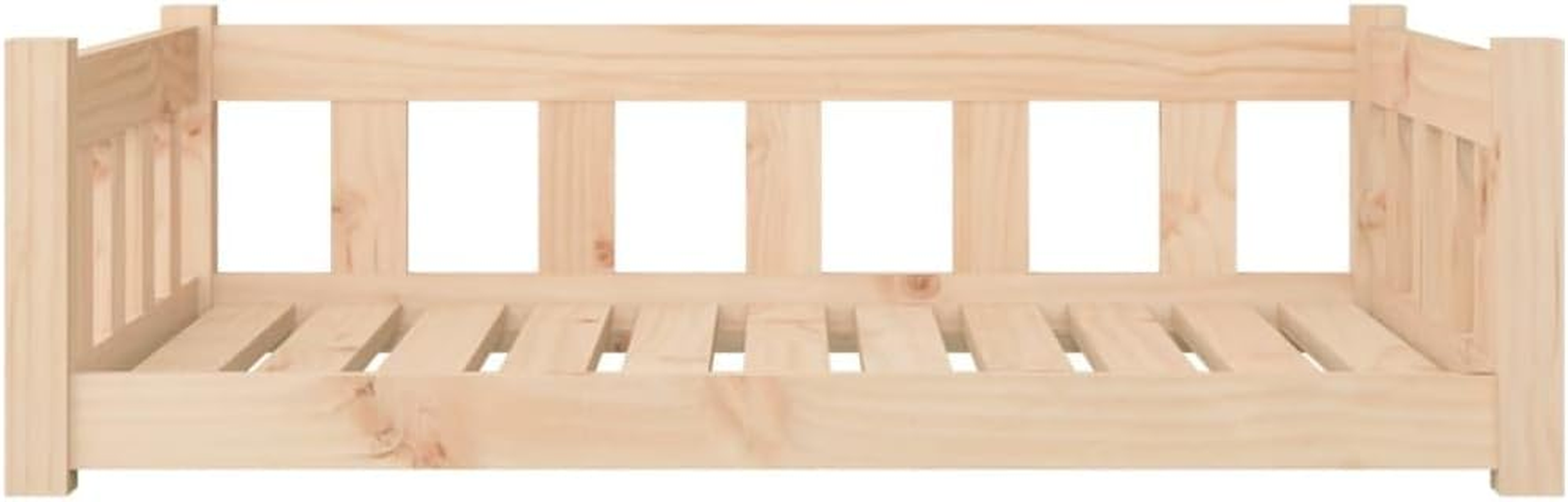 Dog Bed 95.5X65.5X28 Cm Solid Wood Pine Comfortable Pet Bed for Dogs Cats image number 2