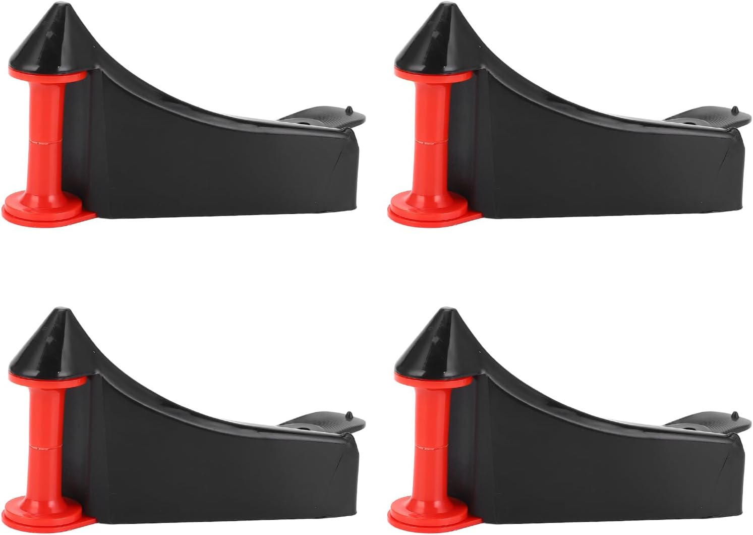 Generic 4 Pcs Car Hose Guides, Plastic Hose Guides for Car Wash, Tire Roller Preventing Stucking and Snagging under Tires for Motorcycle Truck Wheel Rolling System Tool (Black) - Black image number 3