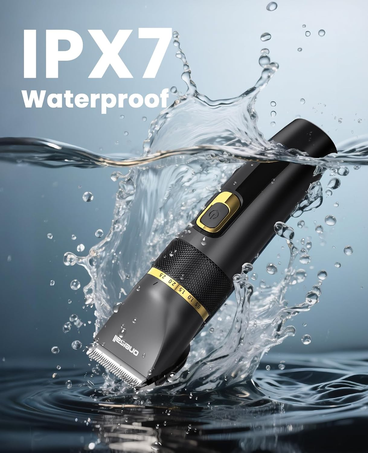 Oneisall Quiet Dog Clippers Upgrade Pro, Professional Clippers Dog Cat 2000 Mah Rechargeable, IPX7 Waterproof Poodle Clippers for Grooming at Home image number 4