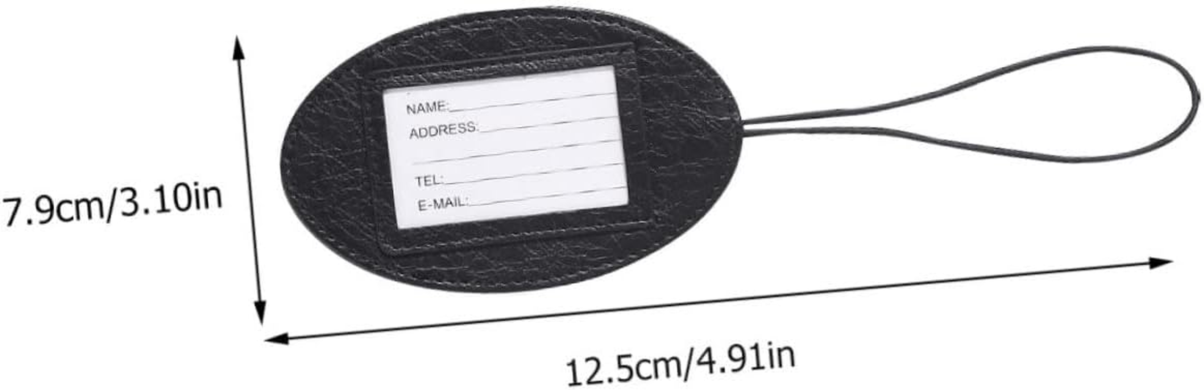 LIGIGWASH 3Pcs Pu Leather Luggage Tags Multifunctional Boarding Pass Holders Travel Card Covers Portable Suitcase Labels for Suitcases and Bags Random Color image number 6