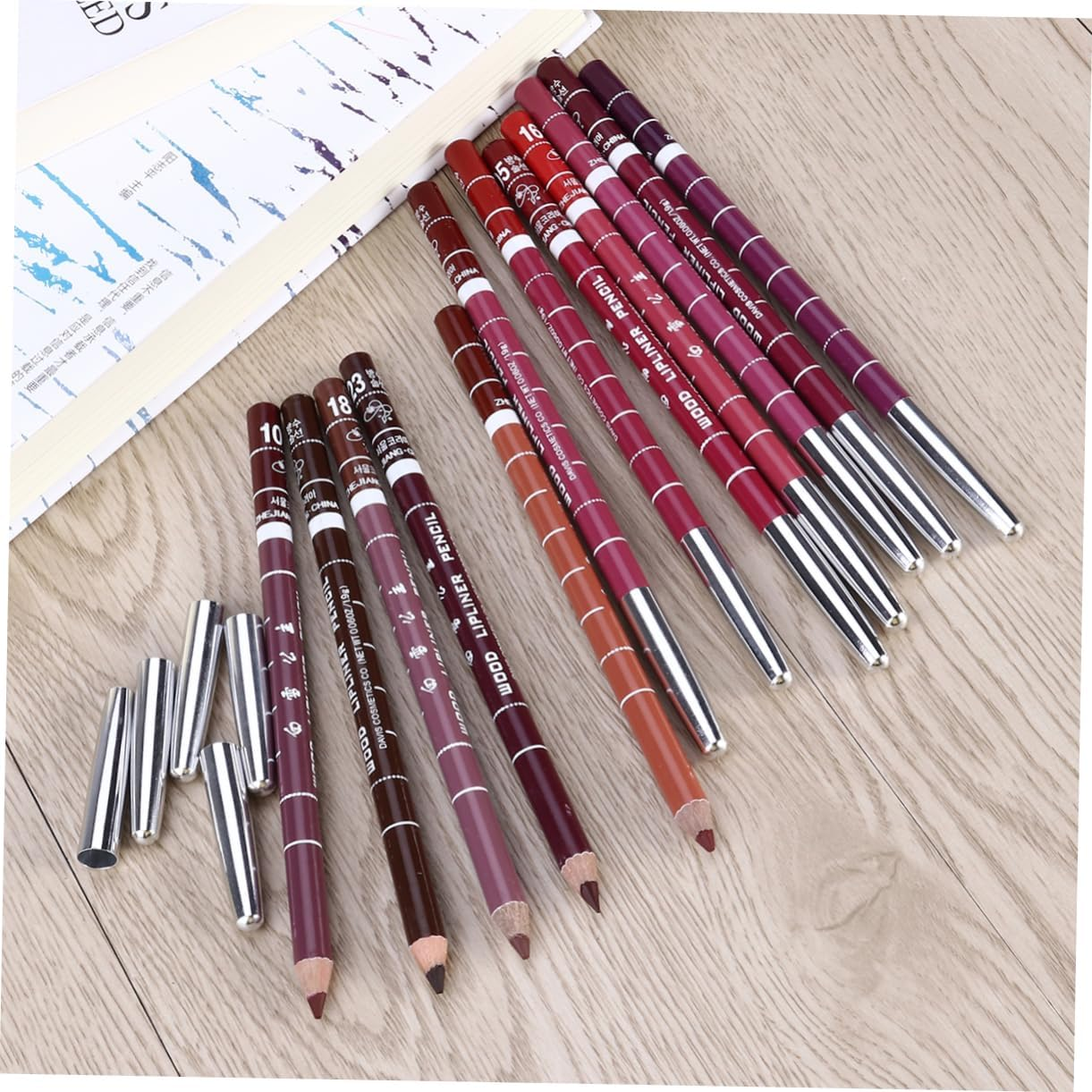 Waterproof Lip Liner Pencil Set 12 Colors Random Lip Makeup Kit for Women Professional Lipliner for Wear image number 1