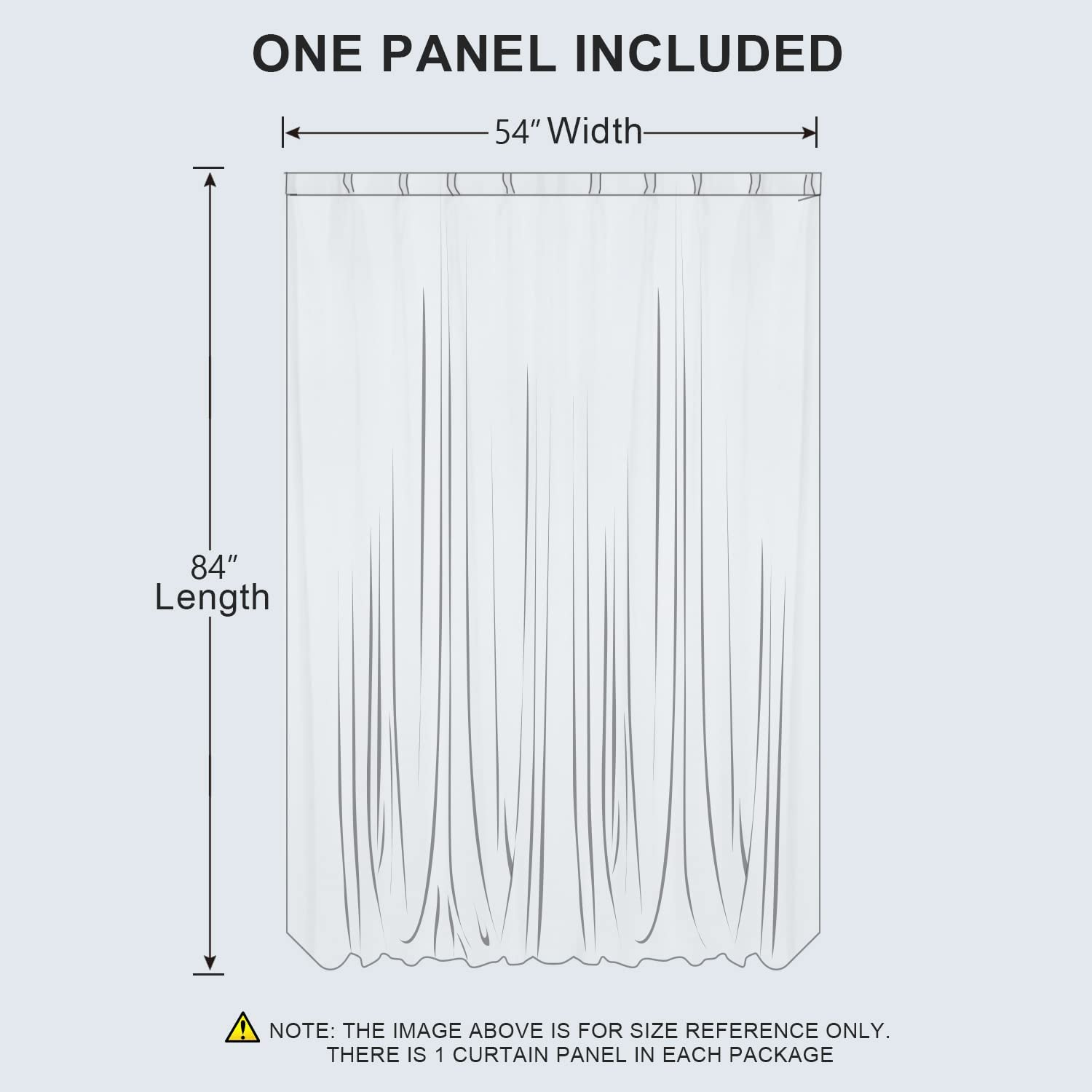 ABCCANOPY Outdoor Patio Sheer Curtains, Breathable Voile Drapes with Grommets for Gazebo, Porch, Pergola, Cabana, Black, 1 Piece, W54 X L84 Inch image number 6