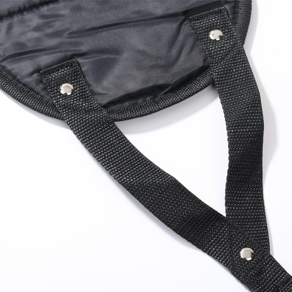 Airplane Foot Hammock - Lightweight Oxford Cloth Foot Rest for Long-Distance Travel, Office, and Plane | Black Double-Woven Mesh Design for Comfort and Relaxation image number 5