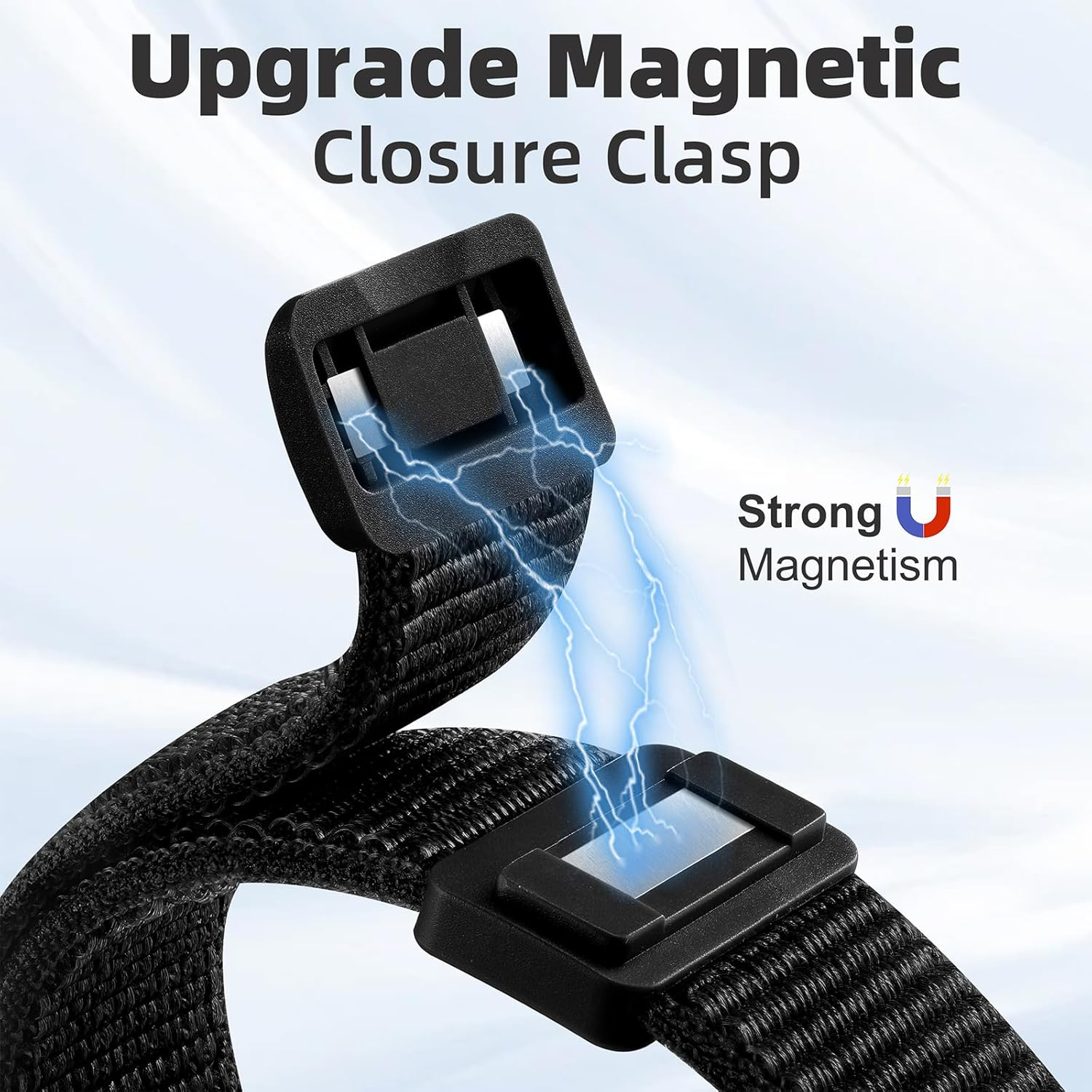 Maledan Magnetic Clasp Nylon Bands for Apple Watch Band 38Mm 40Mm 41Mm 42Mm 44Mm 45Mm 49Mm 46Mm Women Men, Adjustable Soft Breathable Sport Loops for Iwatch Series 10 9 8 7 6 5 4 3 2 1 SE Ultra 2 image number 2