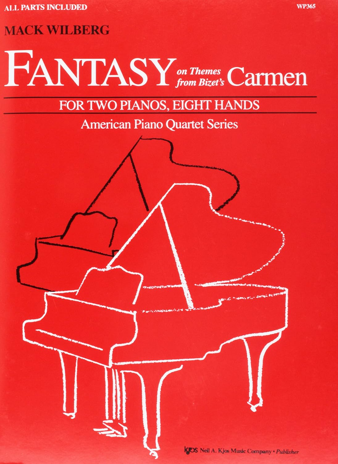 WP365 - Fantasy on Themes from Bizet'S Carmen - Two Pianos, 8 Hands image number 1
