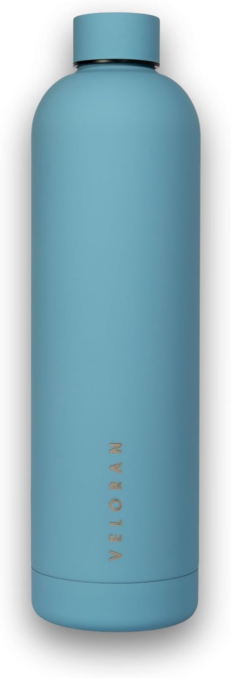 Veloran Insulated Stainless Steel Water Bottle - 1LT, Travel Mug with Handler, Keep Drinks Hot or Cold (Black)