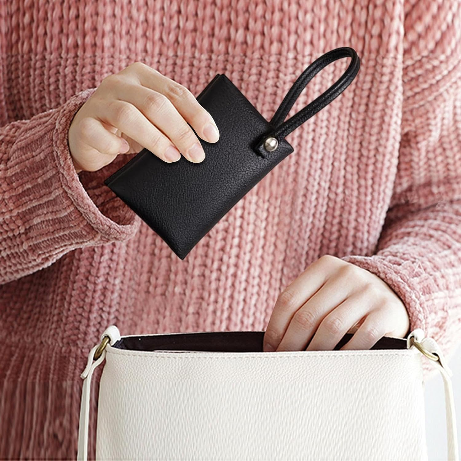 Fabric Storage Bag - Portable Travel Goods, Waterproof Multifunctional Casing, a Pocket Size Storage Tool with Which You Can Make Tissue and Small Items Intelligent, Reusable Fabric image number 6