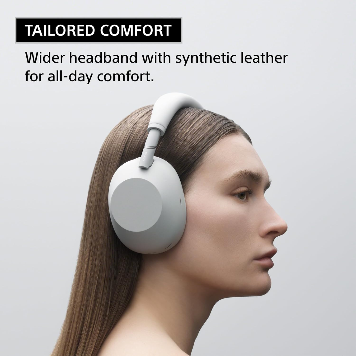 Sony WH1000XM6 Noise Cancelling Wireless Headphones, Platinum Silver [2025] - Premium Sound, Hi-Res Audio with Multi-Noise Sensor Technology, up to 30-Hour Battery-Life, Premium Folding Design image number 2