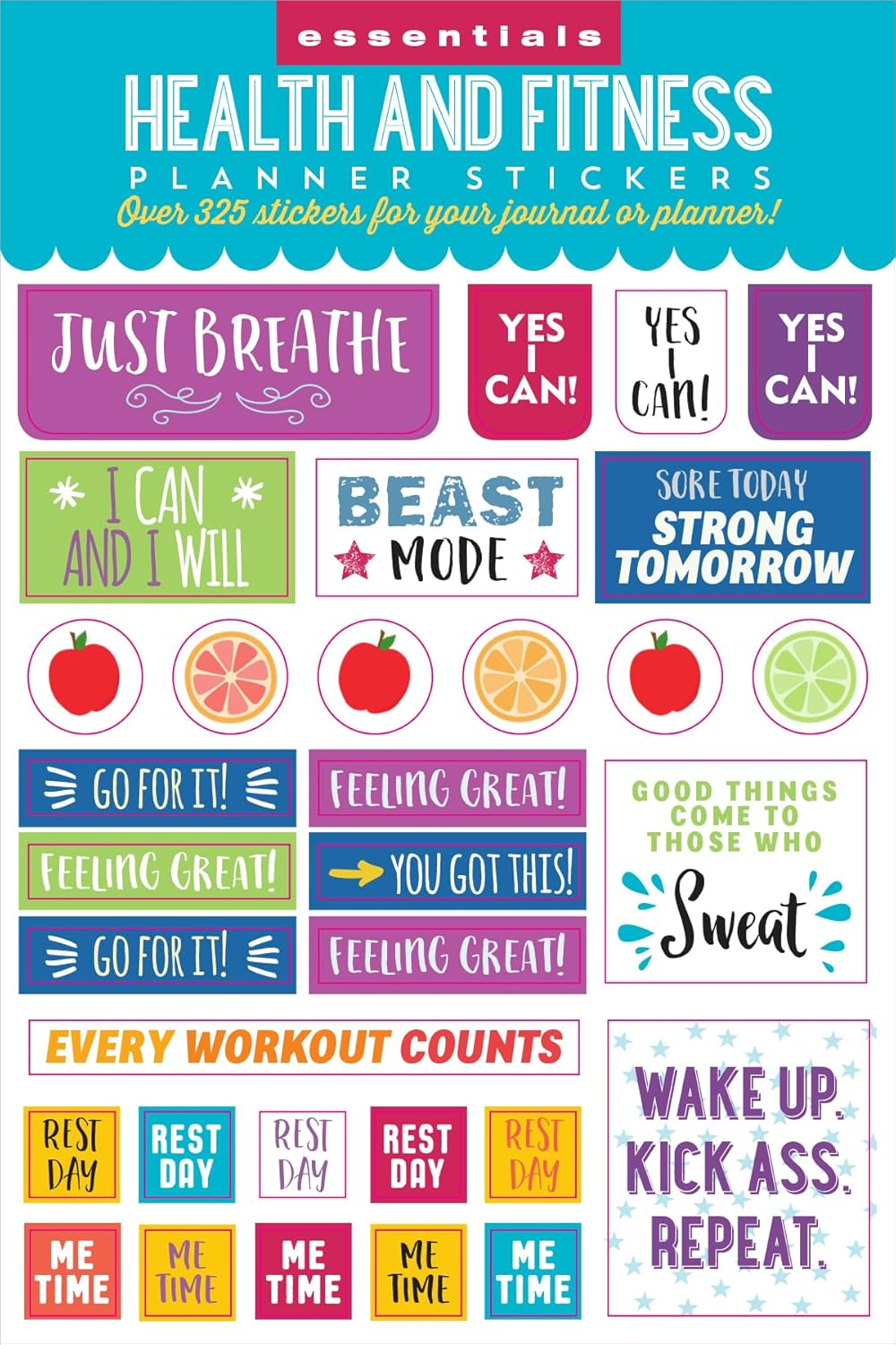 Essentials Health & Fitness Planner Stickers (Set of 325 Stickers) image number 5
