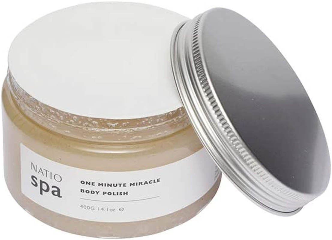 Natio Australia Spa One Minute Miracle Body Polish 400G - Microbead-Free Salt Body Scrub Exfoliator for Smooth, Glowing Skin - Made in Australia image number 1