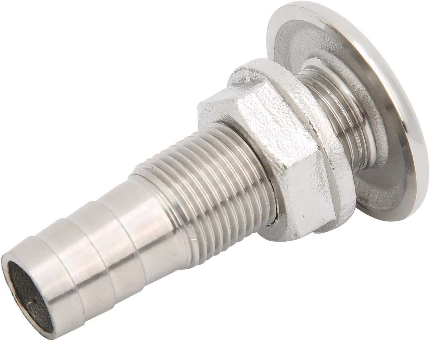 Boat Drain Vent, Yacht Water Outlet Port Stainless Steel Outdoor Boat Bilge Body Bottom Drain Vent Accessory Joint Water Drainage Fittings Plug Thru Hull Connector Plumbing (MJS022 3 8〃) image number 3