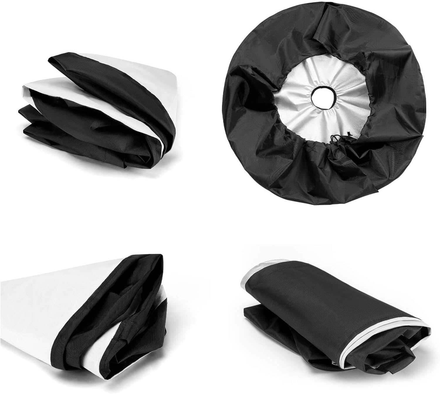 Delerain Spare Tire Cover with Backup Camera Hole Sunflower Wheel Covers Waterproof Dust-Proof UV Sun Universal Fit for RV Trailer RV SUV Truck (17 Inch for Diameter 31"-33") image number 1