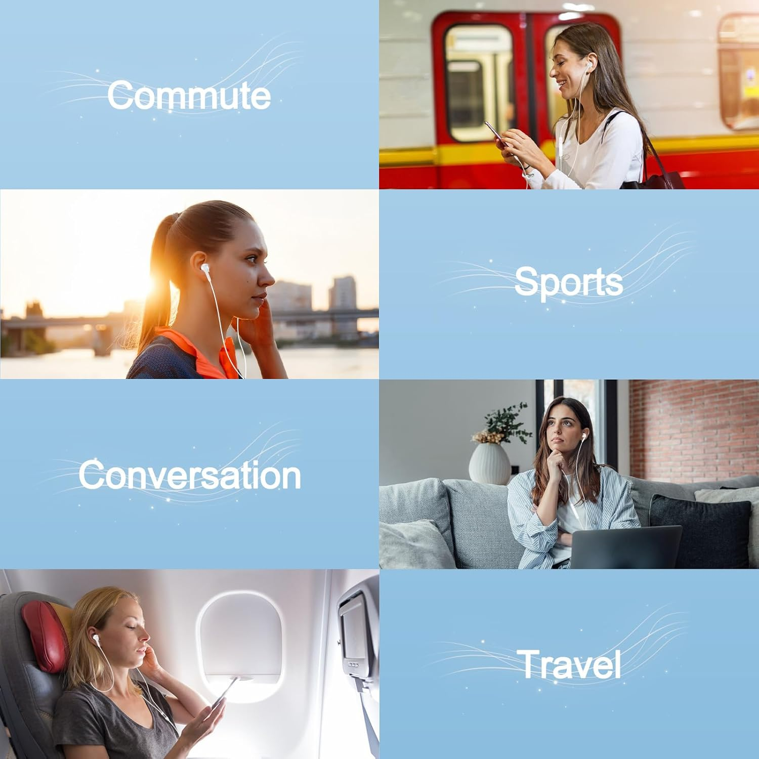 Type C Wired Headphones Earbuds USB C Headphones for Iphone 17 Pro Max/16E/16 Pro Max Type C Earbuds Wired Earphones for Samsung Galaxy A17/A36/A35/A16/S25FE/S24/S23/S22, Microphone & Remote Control image number 4