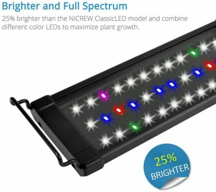 ZHIQU 90CM LED Aquarium Light, Full Spectrum, Blue & White, Aluminium, High Efficiency, 64.5W, 110-240V AC, Pole Mount, Indoor Use image number 6