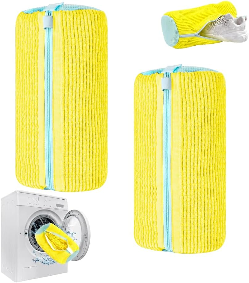 Sonicefit 2PCS Shoe Washing Machine Bag - 2024 New Reusable Mesh Laundry Bag for All Shoes, Adjustable and 360&deg; Cleaning, Sneaker Wash Bag