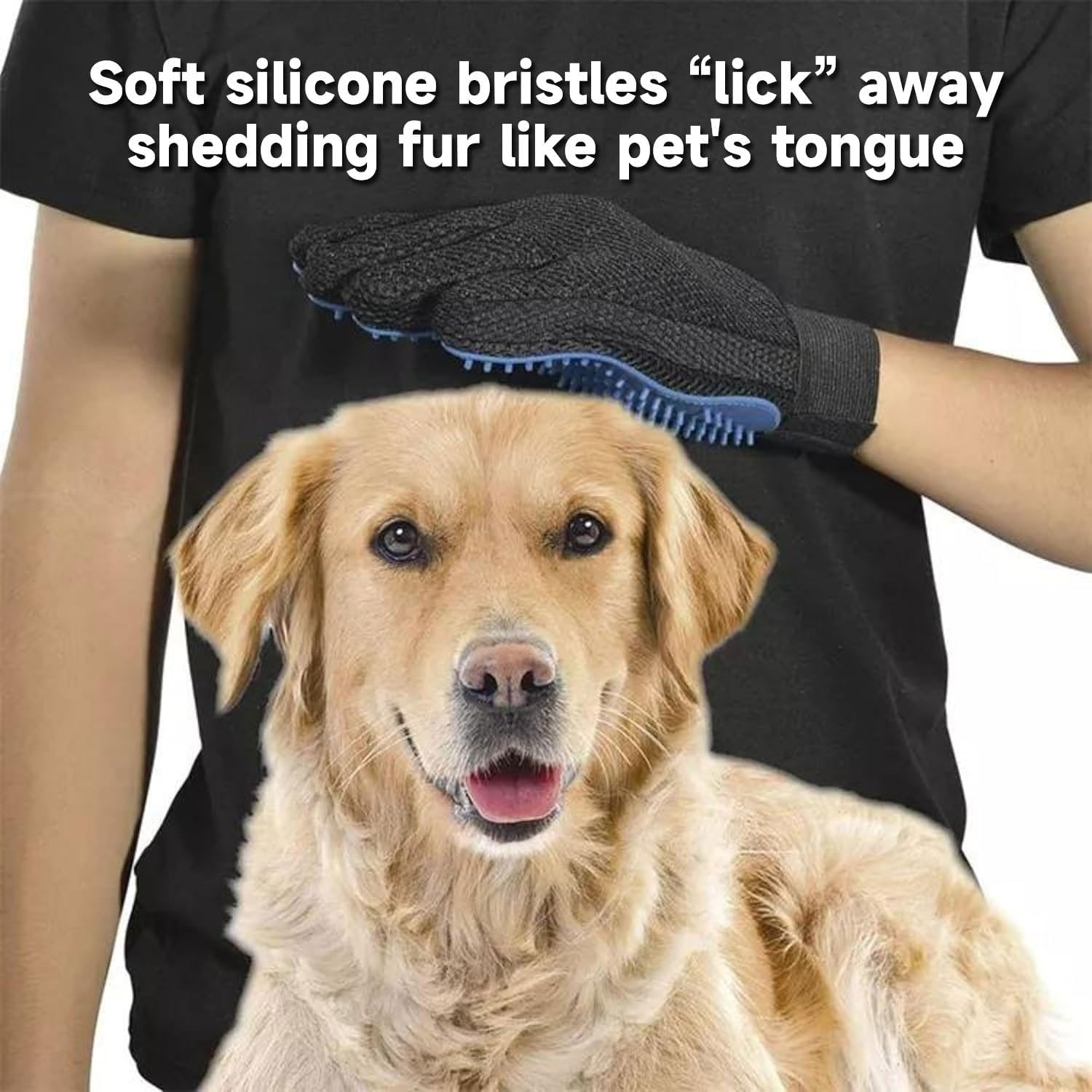 Magisel Cat Glove, 1 Pair Cat Gloves, Cat Brush Glove, Wash Glove for Cats, Cat Gloves Grooming Made of Silicone, Fur Glove for Cats, Grooming Glove for Pets image number 5