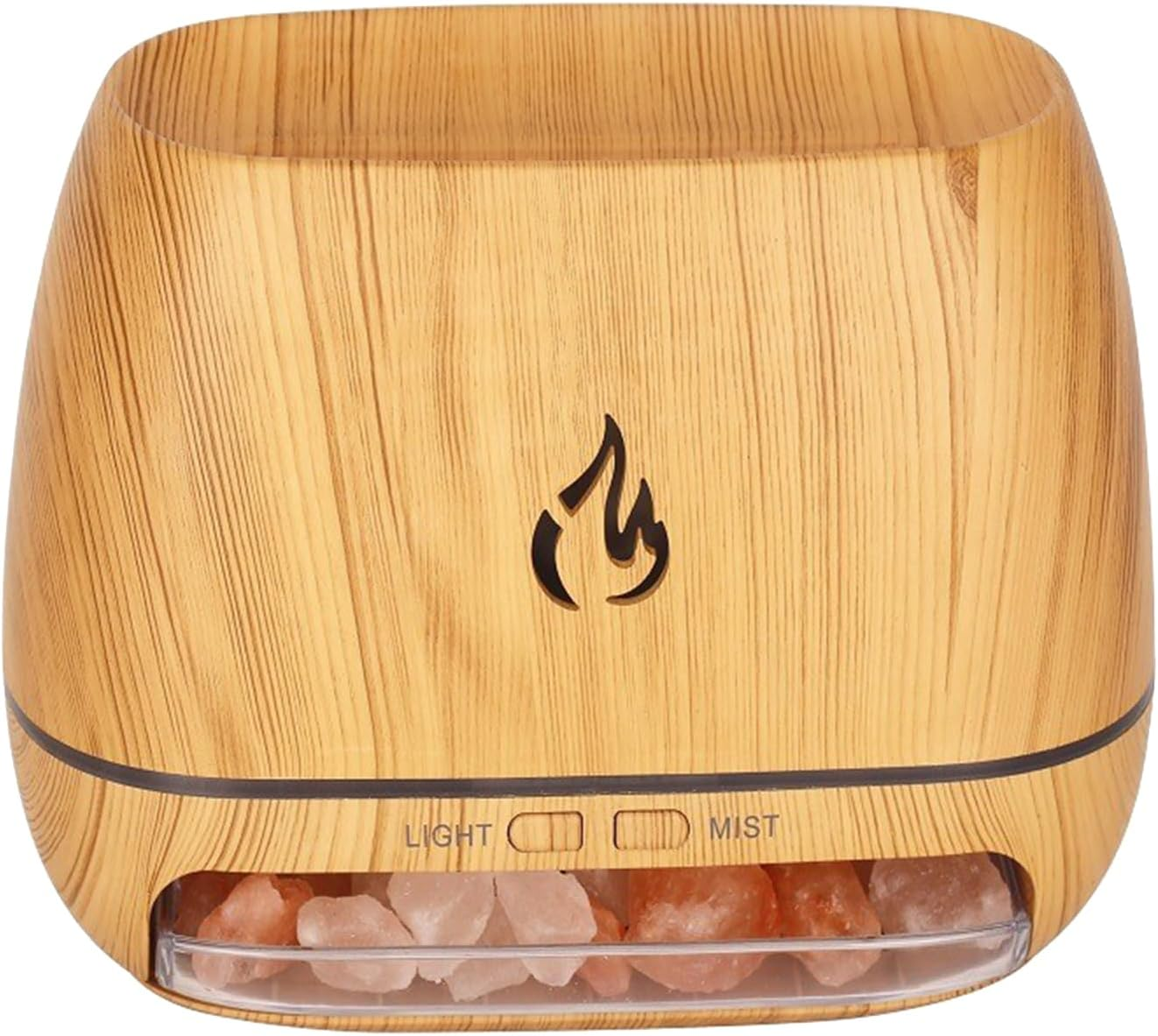 Ultrasonic Aroma Diffusers | Essential Oil Diffuser with Rock Salt Base, Air Humidifier Fragrance with Light 7 Colours for Car Spa Men Women Bedroom Office Meditation Yoga Studio Studio