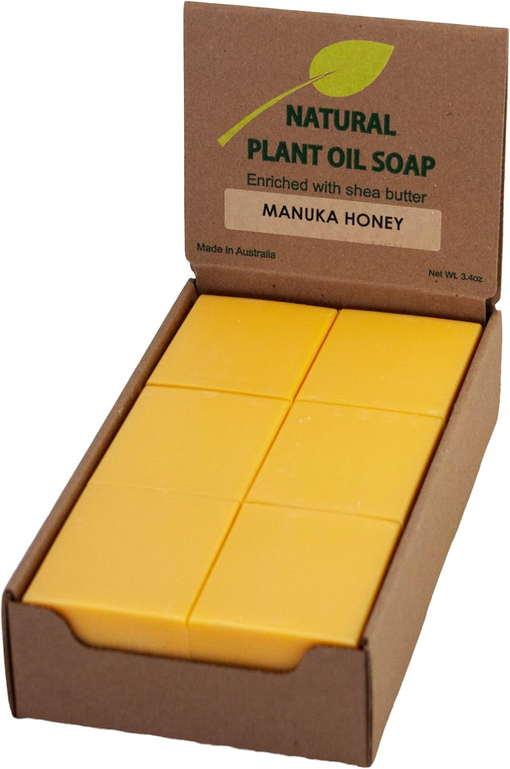 Australian Natural Soap - Manuka Honey (12 Bars), Enriched with Shea Butter, Triple-Milled (Twice), Creamy & Rich Lather image number 1