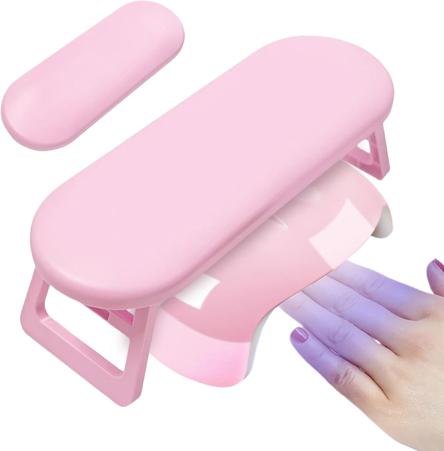 Arm Rest for Nails Tech Portable | Non-Slip Arm Cushion for Manicure | Ergonomic Non-Slip Hand Rest for Home Salon Beginners Professionals Manicure Pedicure Outdoors image number 5