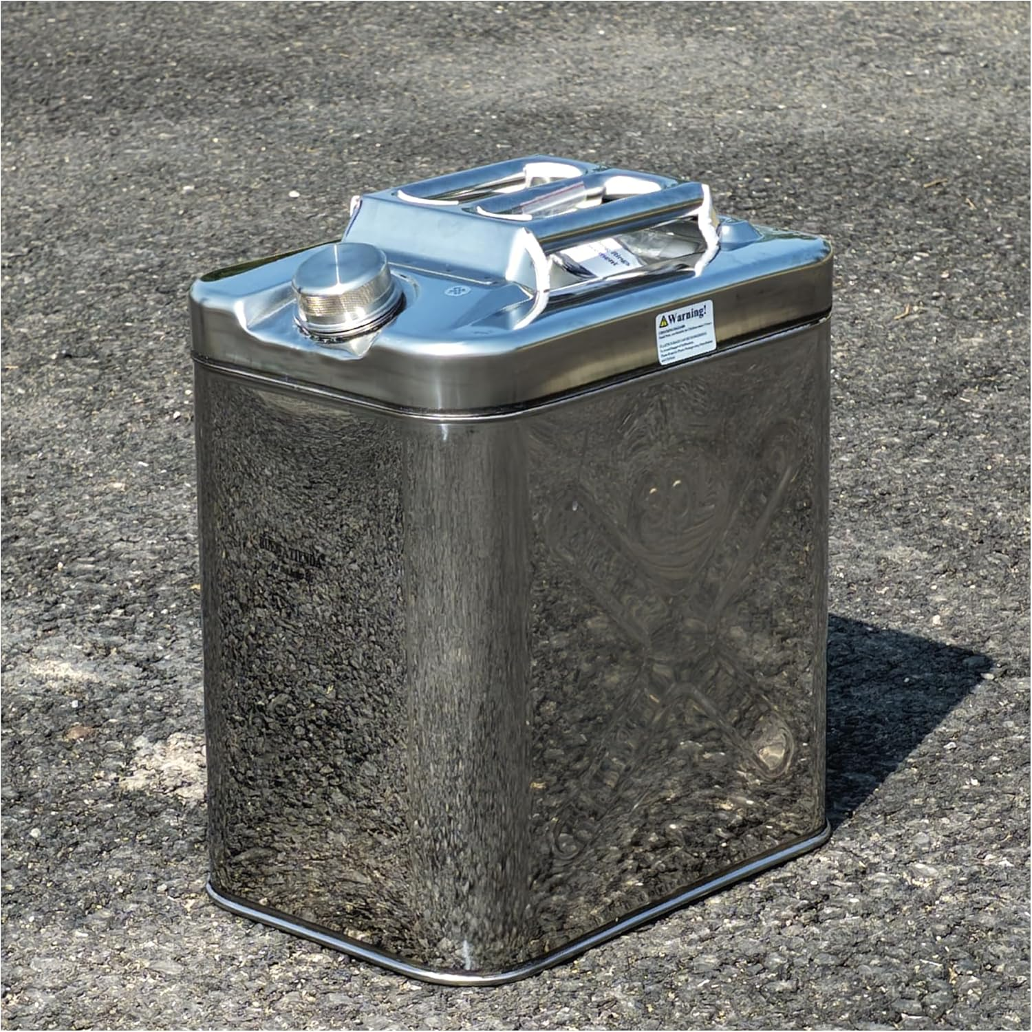 Petrol Can 30 Litres Made of Thickened 1 Mm 304 Stainless Steel, Petrol Can 30 L Metal with Built-In Spout image number 6