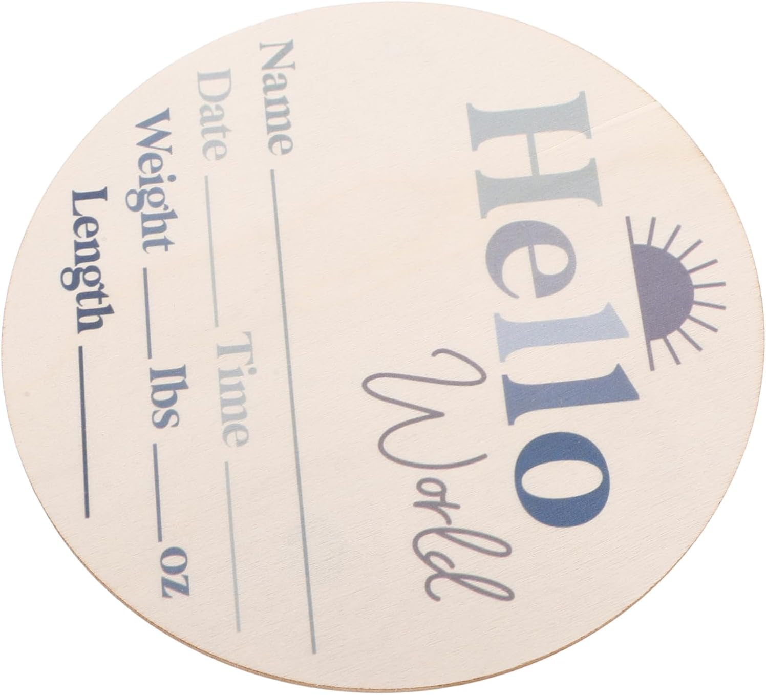 Wood Baby Milestone Discs and Newborn Announcement Signs for Babies Monthly Growth Record Cards Newborn Birth Celebration And image number 2