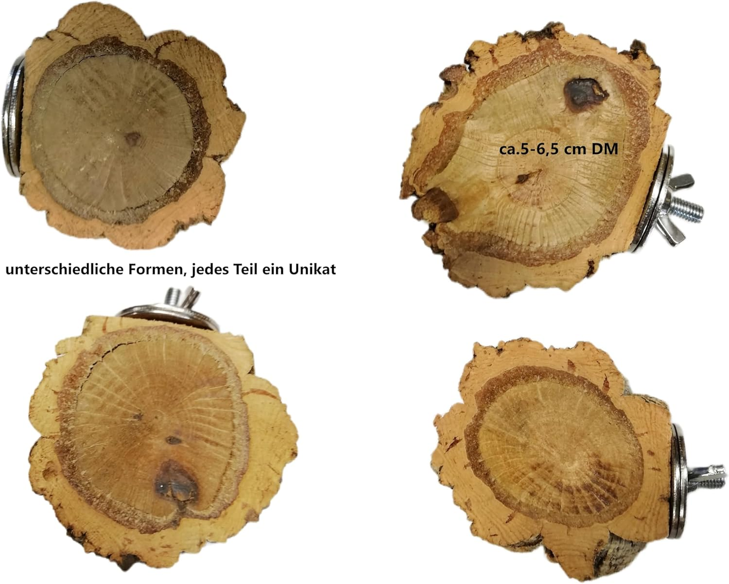 Bird Perch + 2 Seating Boards from the Cork Oak for Small Birds image number 3