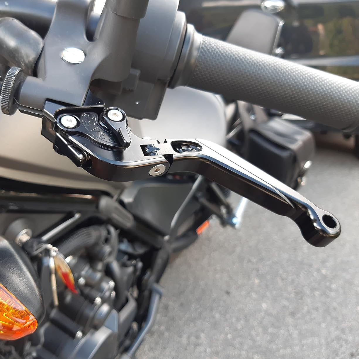 Retractable Foldable Brake Lever Clutch Lever for Triumph Tiger 1200 Explorer/Xe/Xc/Xr 2012-2020, CNC Aluminum Alloy Made (Blue) - Blue image number 5