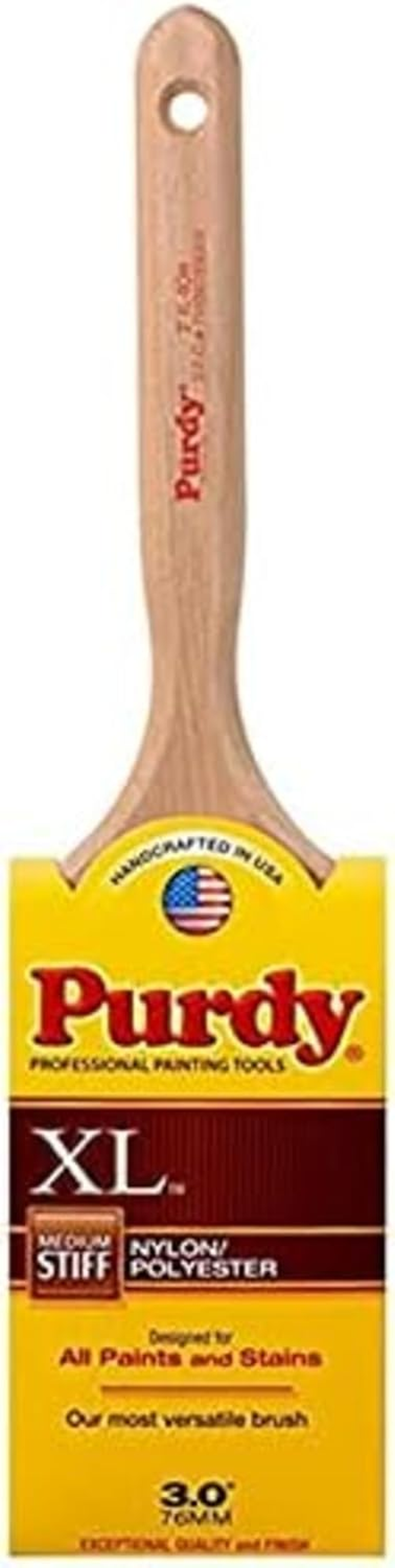 Purdy 144064330 XL Series Bow Flat Sash Paint Brush, 3 Inch