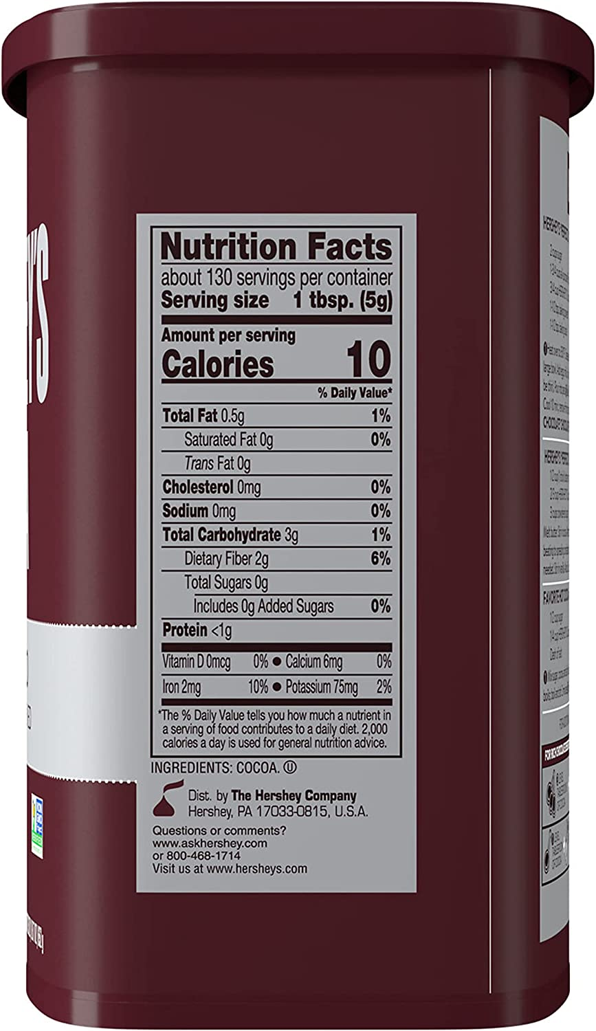 Hershey Natural Unsweetened Cocoa, 650G image number 1