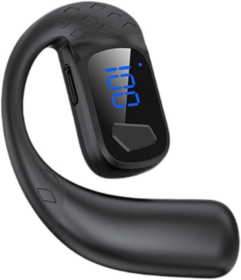 Over Ear Earphone Workout Fitness Portable Music Gym Gift Wireless Headphone Black Digital image number 2