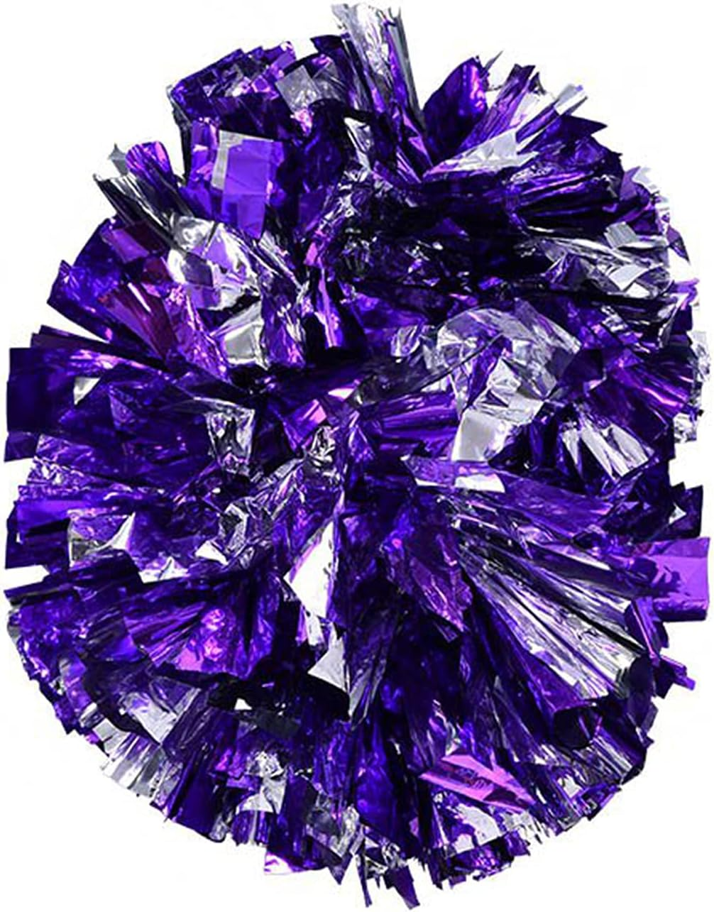 Cheerleader POM POMS for Dance Party School Sports, Bright and Sturdy Pompoms for Cheerleading Activities - Gold + Silver image number 3