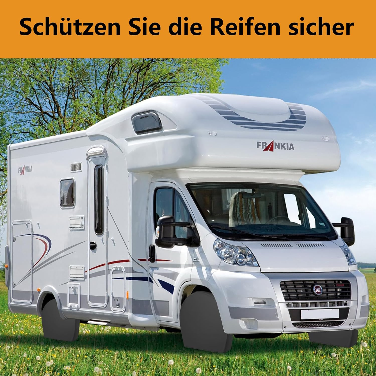 Caravan Wheel Cover, Tyre Cover, Caravan, All-Round Protection, UV Protection, Waterproof, Dustproof, Universal Caravan Tyre Cover (15 Inches, Pack of 4) image number 6