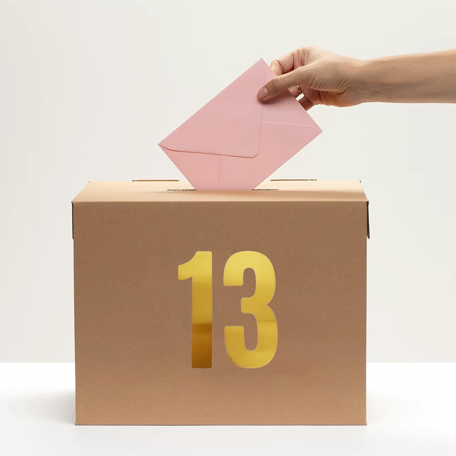 6 Inch Gold Number Stickers,30 Pieces Self Adhesive Large Alphabet Symbol Sticker for Door,Mailboxm,House,Cars,Trucks,(6 Sheets Gold) image number 2