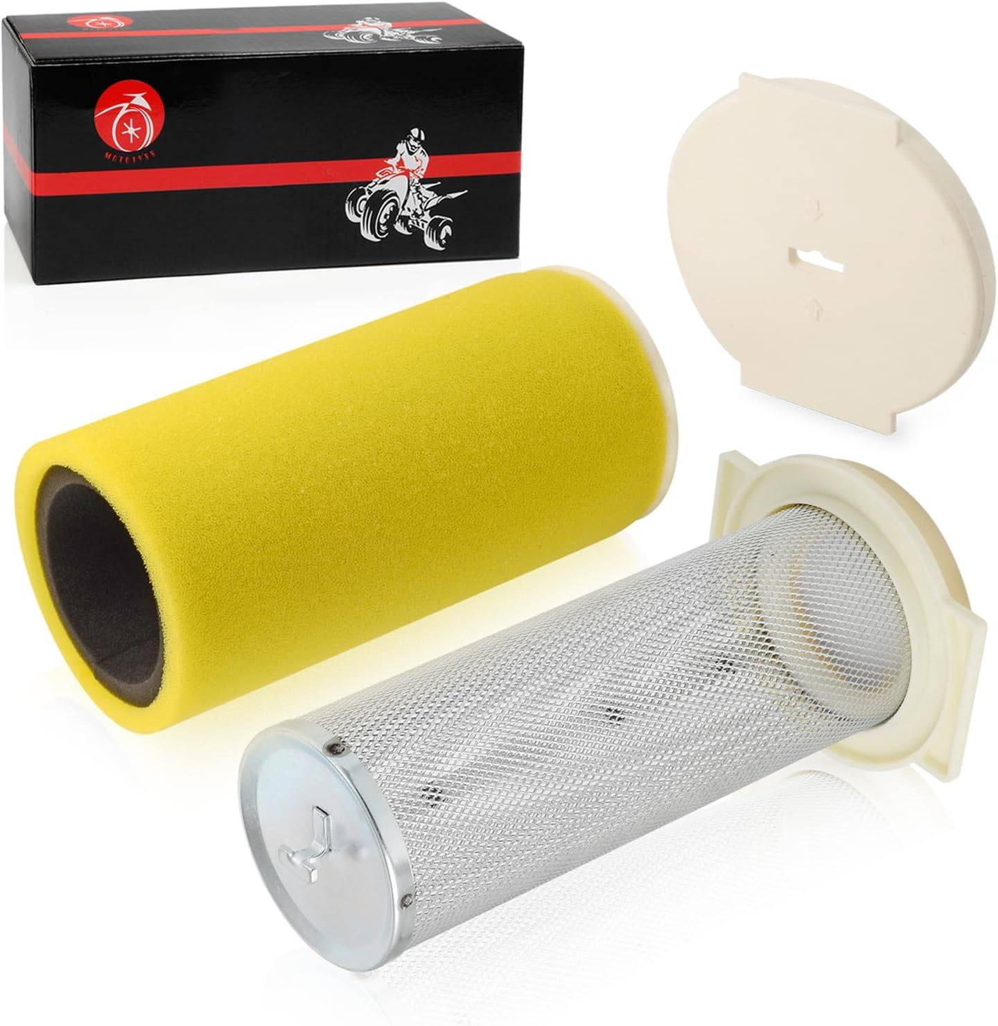 Air Filter & Guide & END CAP Kit 2000 2001 2002 for Yamaha KODIAK 400 YFM400 5GH-14458-01-00 5GH-14451-00-00 image number 4