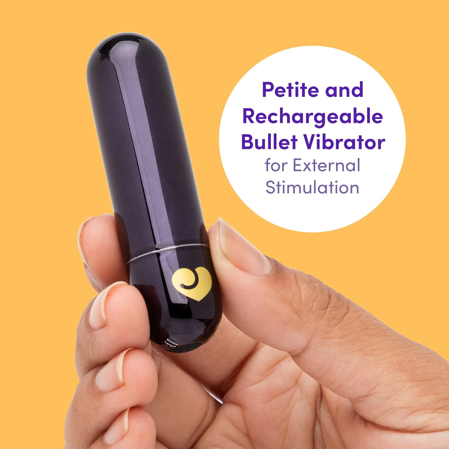 Lovehoney Glow up Bullet Vibrator - 3 Inch Easy to Use - 10 Function Bullet Mini Vibrator for Women - Rechargeable & Waterproof - Black image number 2