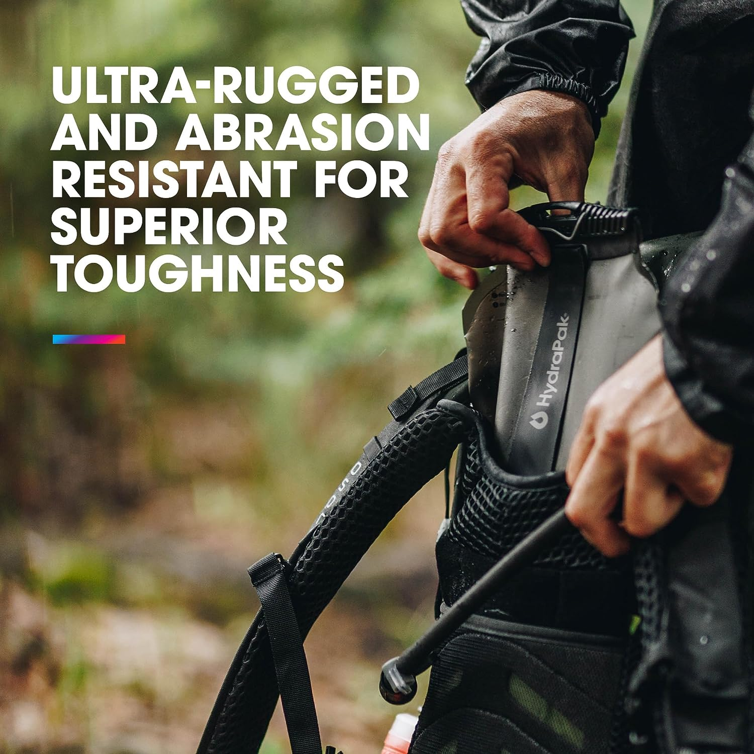 Hydrapak Force (2L or 3L Hydration Reservoir) - Ultra-Durable Water Bladder for Hydration Pack &ndash; Insulated Tube & Dust Cover, Self-Sealing Bite Valve, Leak Proof, Fully Reversible Dishwasher Safe image number 3