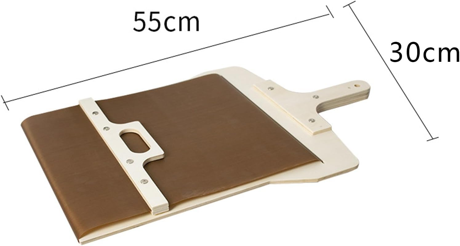 22Inch Sliding Pizza Peel, Pala Pizza Scorrevole Pizza Boards with Handle, the Pizza Peel That Transfers Pizza Perfect, Wood Pizza Spatula Paddle for Indoor & Outdoor Ovens image number 3