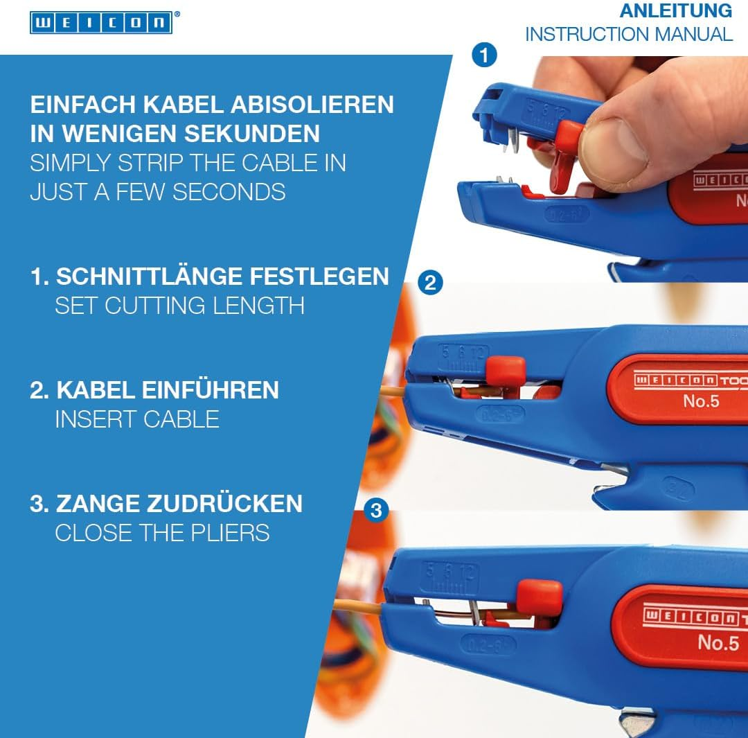 Weicon Adjustable Wire Stripper, No. 5