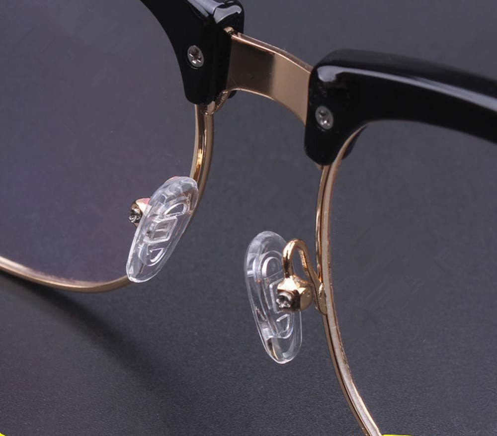 Eyeglasses Nose Pads,Behline 5 Pairs Soft Silicone Glasses Nosepads Replacement for Tom Ford Eye Glasses & Sunglasses and Other Universal Eyewear,Screw-In Anti-Slip Clear Nose Piece