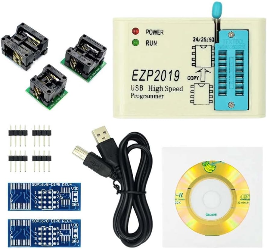 EZP2019 USB SPI Programmer Tested Base Support for Block 24 EEPROM for 25 Flash 93 EEPROM (EZP2019)