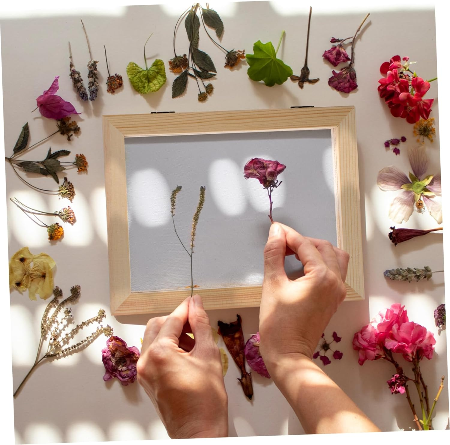 CORHAD 1Set Paper Making Kit Paper Making Screen Deckle Mold with Mesh and Absorbent for Handmade Crafting and DIY Projects image number 1