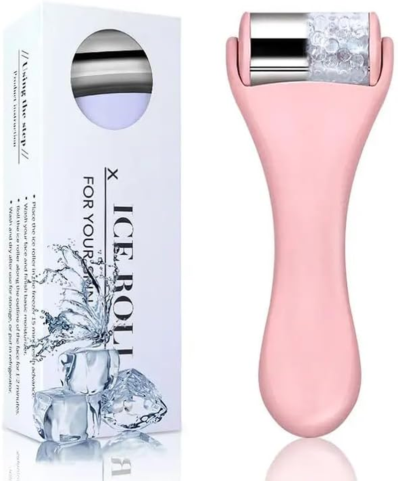 Ice Roller for Face - Stainless Steel Ice Roller for Eyes and Skin Care | Facial Roller for Sensitive Skin & Eye Bulging Relief | Cold Therapy Face Roller for Skin Irritation & Redness | Soothing Beauty Tool for Anti-Aging, Wrinkles & Acne Color Green image number 3