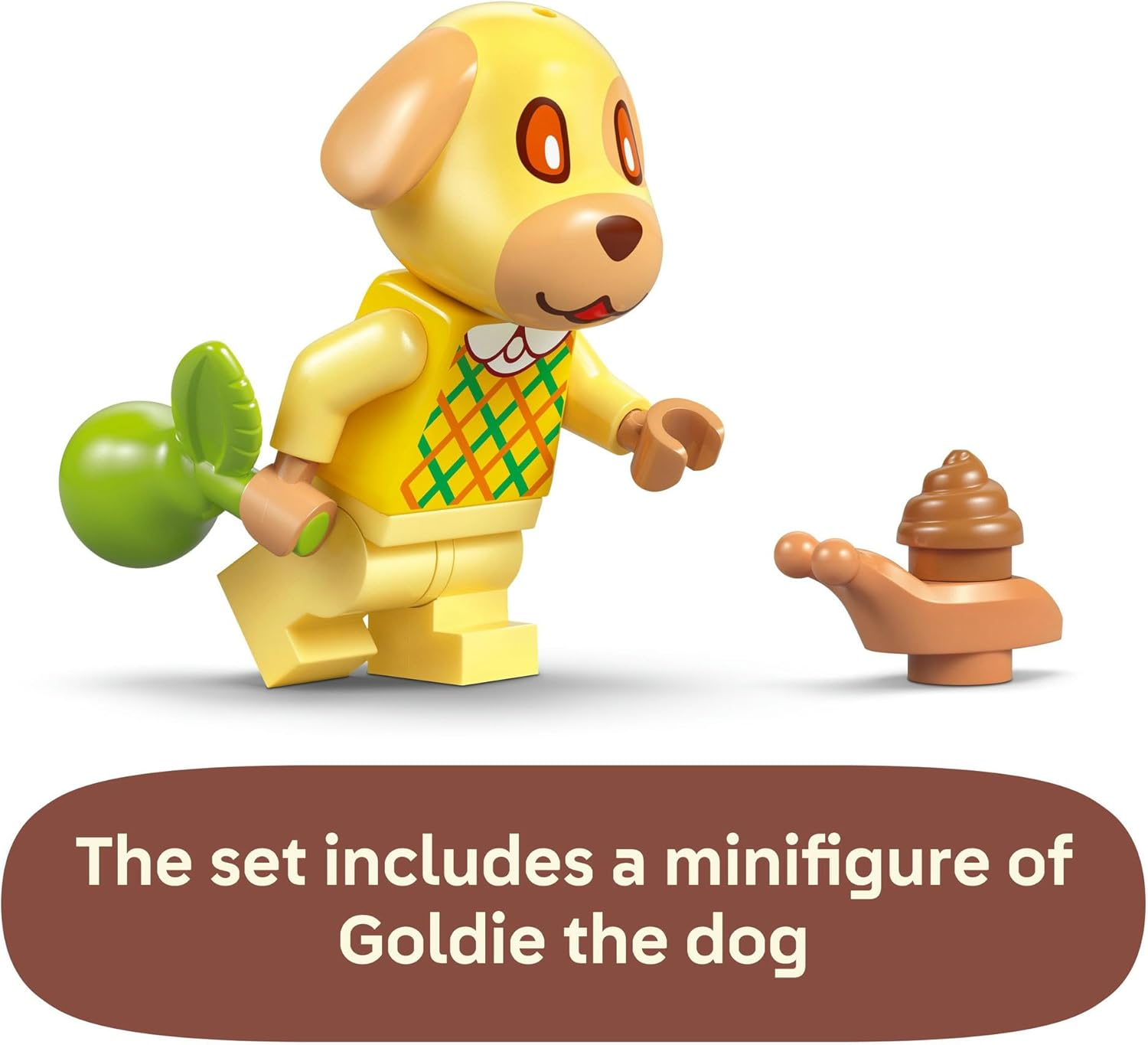 LEGO&reg; Animal Crossing&trade; Goldie&rsquo;S Cosy House 77058 Building Playset, Small Toy with a Dog Minifigure, Video Game Character Playset for Kids, Creative Toy for Girls and Boys Aged 6 Plus image number 5