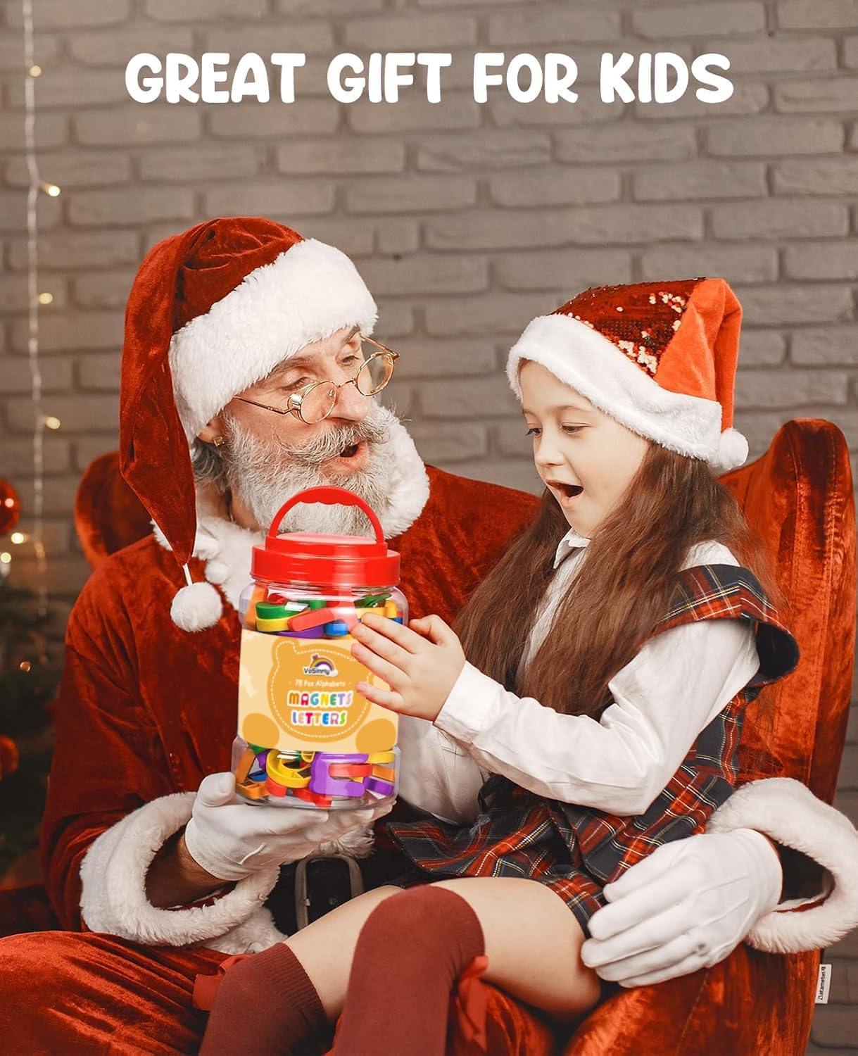 104 Pieces Magnetic Letters Numbers Alphabet Fridge Magnets ABC 123 Preschool Educational Learning Plastic Colorful Toy Set Uppercase Lowercase Math Symbols for Toddlers Kids image number 2