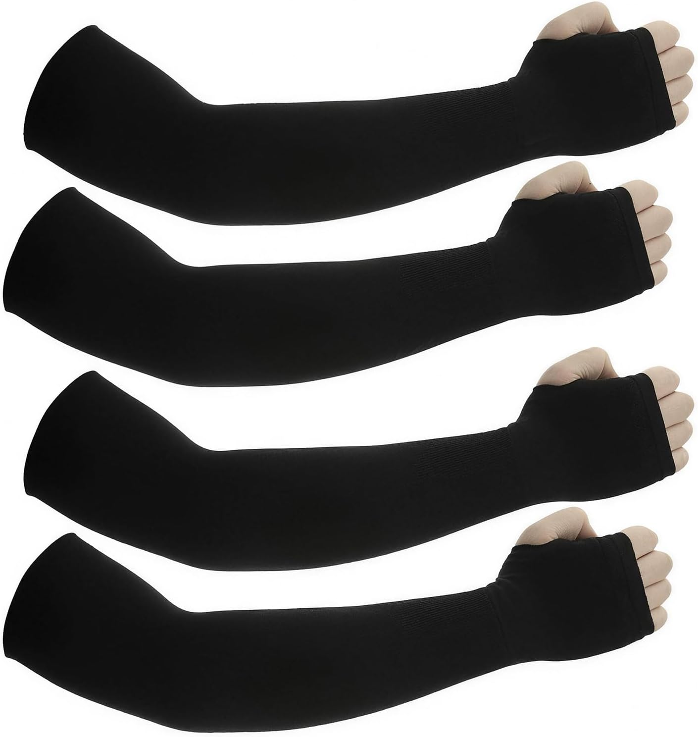 Sun Protection Arm Sleeves with Thumb Holes for Men Women,Cooling Compression UV Arm Cover,Outdoor Sports Sleeve Arm